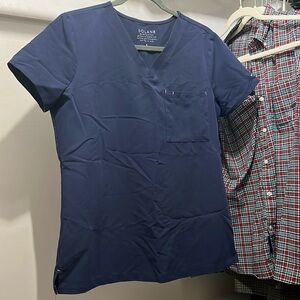 One pocket dolan scrub top s navy
